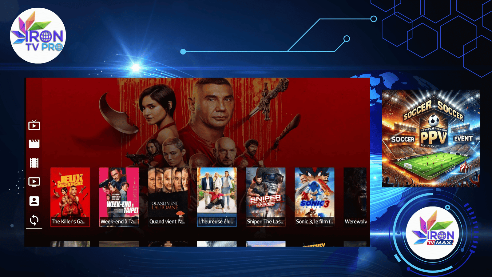 IPTV Iron : le meilleur service IPTV 4K sans coupure en 2025