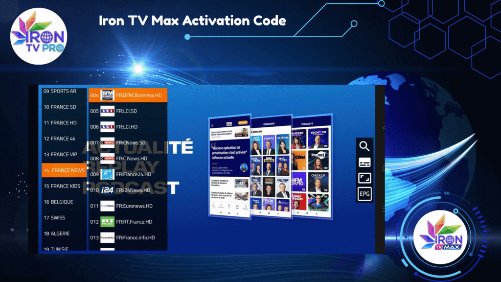 Iron TV Max Activation Code